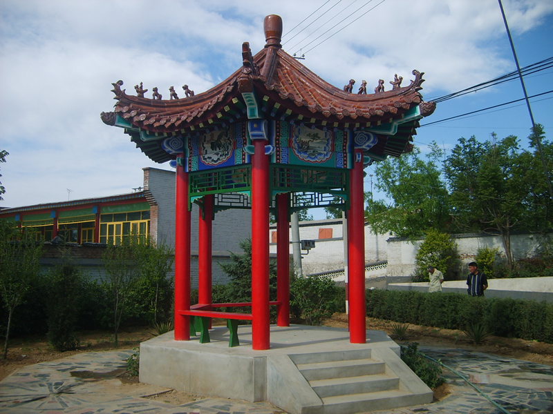 六角仿古涼亭